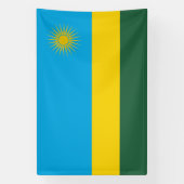 Flagge Ruandas Banner (Vertikal)