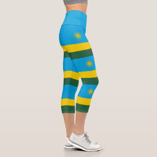 Flagge Ruandas Capri Leggings