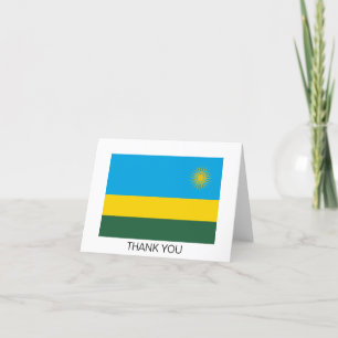 Flagge Ruandas Dankeskarte