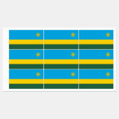 Flagge Ruandas Etiketten (Blatt)