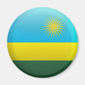 Flagge Ruandas Magnet (Vorne)