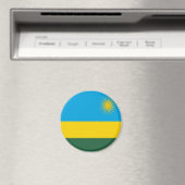 Flagge Ruandas Magnet (In Situ (Geschirrspüler))