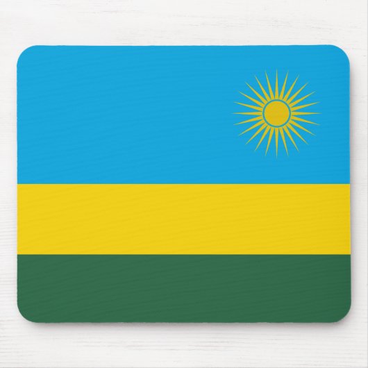 Flagge Ruandas Mousepad (Vorne)