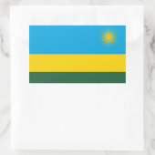 Flagge Ruandas Rechteckiger Aufkleber (Tasche)