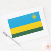 Flagge Ruandas Rechteckiger Aufkleber (Umschlag)