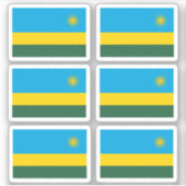 Flagge Ruandas - Sammelhecker Aufkleber (Vorderseite)