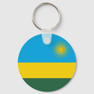 Flagge Ruandas Schlüsselanhänger