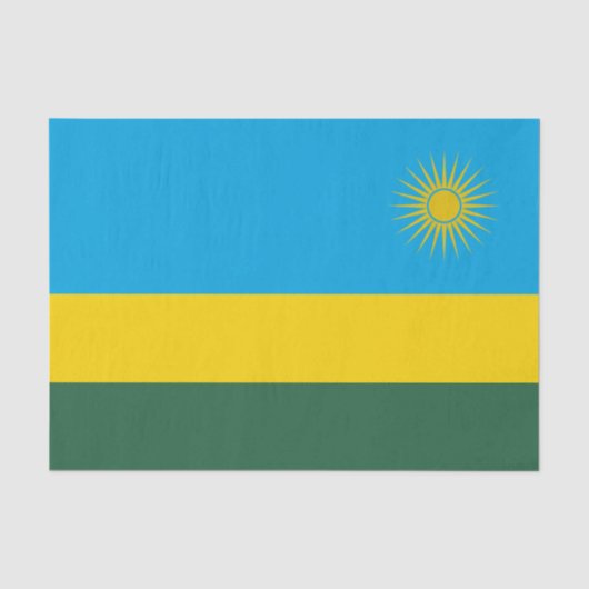 Flagge Ruandas Seidenpapier (Vorderseite)