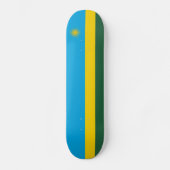 Flagge Ruandas Skateboard (Vorderseite)