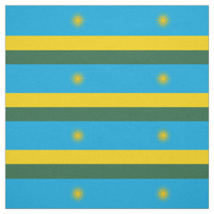 Flagge Ruandas Stoff