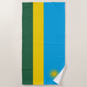 Flagge Ruandas Strandtuch (Vorderseite)