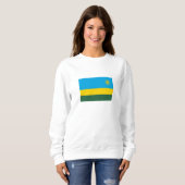 Flagge Ruandas Sweatshirt (Vorne ganz)