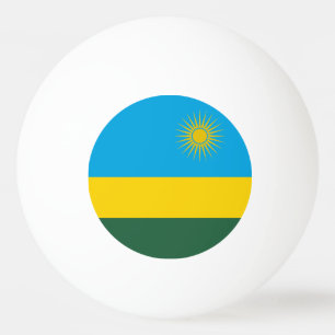 Flagge Ruandas Tischtennisball