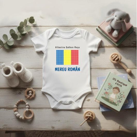 Flagge Rumäniens Baby Strampler