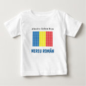 Flagge Rumäniens Baby T-shirt (Vorderseite)