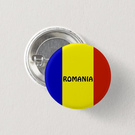 Flagge Rumäniens Button (Vorne & Hinten)