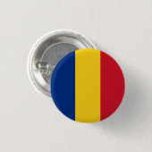 Flagge Rumäniens Button (Vorne & Hinten)