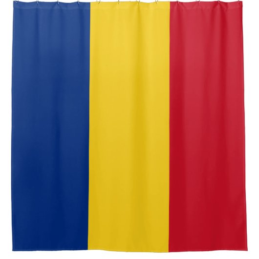 Flagge Rumäniens Duschvorhang (Vorderseite)