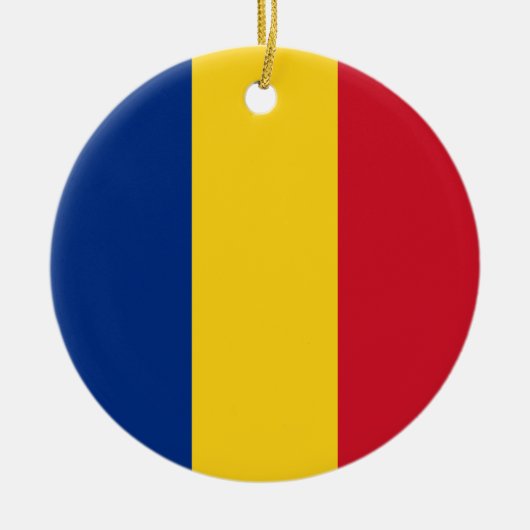 Flagge Rumäniens Keramik Ornament (Vorne)