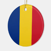 Flagge Rumäniens Keramik Ornament (Links)