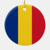 Flagge Rumäniens Keramik Ornament (Hinten)