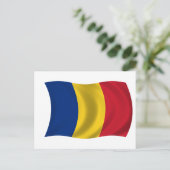Flagge Rumäniens Postkarte (Stehend Vorderseite)
