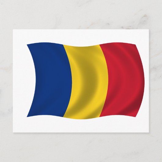 Flagge Rumäniens Postkarte (Vorderseite)