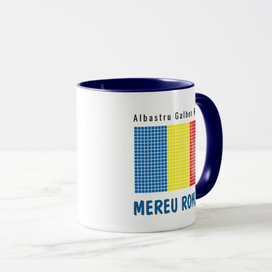 Flagge Rumäniens Tasse (VorderseiteRechts)