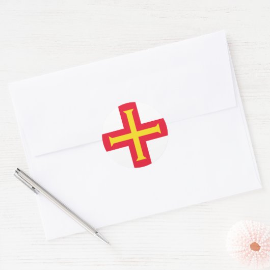 Flagge Runder Aufkleber (Umschlag)