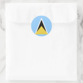 Flagge Runder Aufkleber (Tasche)
