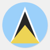 Flagge Runder Aufkleber (Vorderseite)