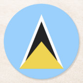 Flagge Runder Pappuntersetzer (Vorderseite)