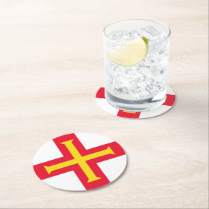 Flagge Runder Pappuntersetzer