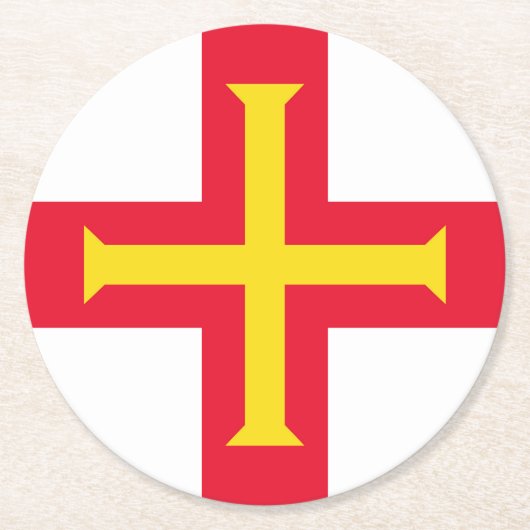 Flagge Runder Pappuntersetzer (Vorderseite)