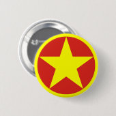Flagge/ Rundschild von Vietnam Button (Vorne & Hinten)