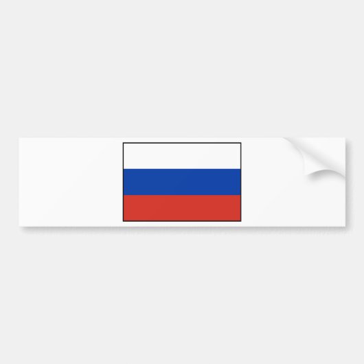 Flagge Russlands - Ф а г с л Р осииТ Autoaufkleber (Vorne)