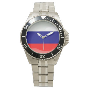 Flagge Russlands Armbanduhr