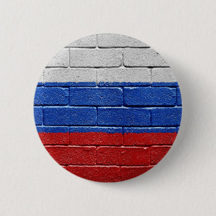 Flagge Russlands Button