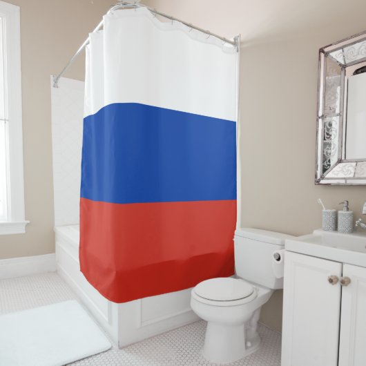 Flagge Russlands Duschvorhang (Beispiel)