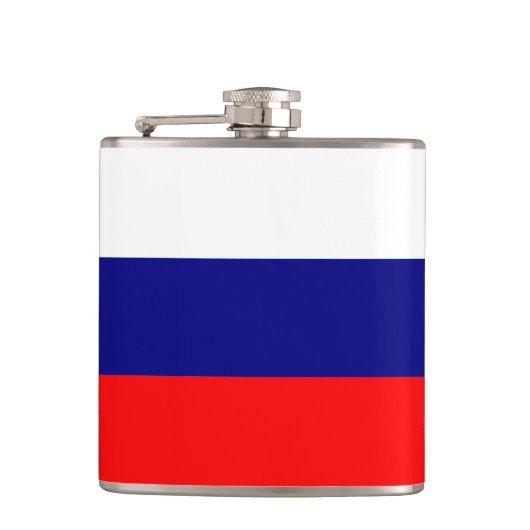 Flagge Russlands Flachmann (Vorderseite)