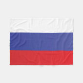 Flagge Russlands Fleecedecke (Vorderseite (Horizontal))