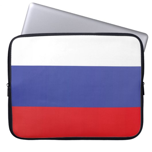Flagge Russlands Laptopschutzhülle (Vorderseite)