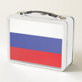 Flagge Russlands Metall Brotdose (Rückseite)