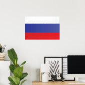 Flagge Russlands Poster (Heimbüro)