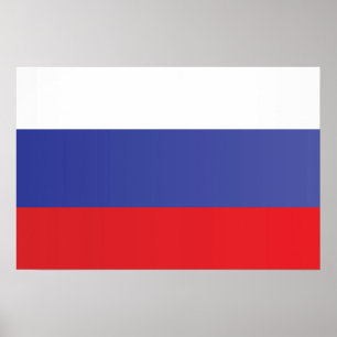 Flagge Russlands Poster