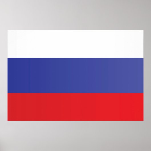 Flagge Russlands Poster (Vorne)