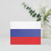 Flagge Russlands Postkarte (Stehend Vorderseite)