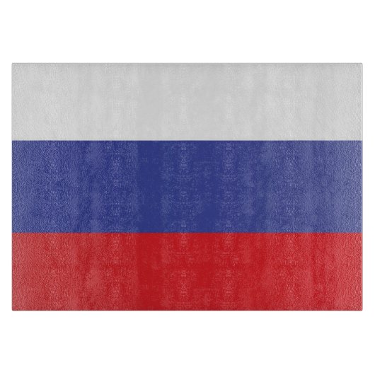 Flagge Russlands Schneidebrett (Vorderseite)