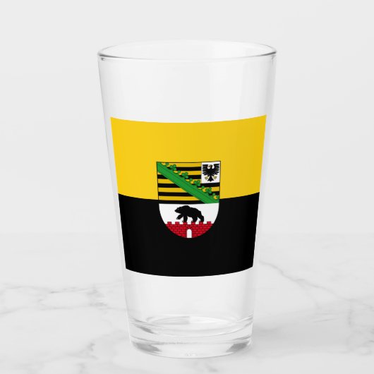 Flagge Sachsen-Anhalt Glas (Vorderseite)