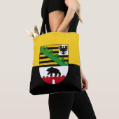Flagge Sachsen-Anhalt Tote Tag Tasche (Von Nahem)